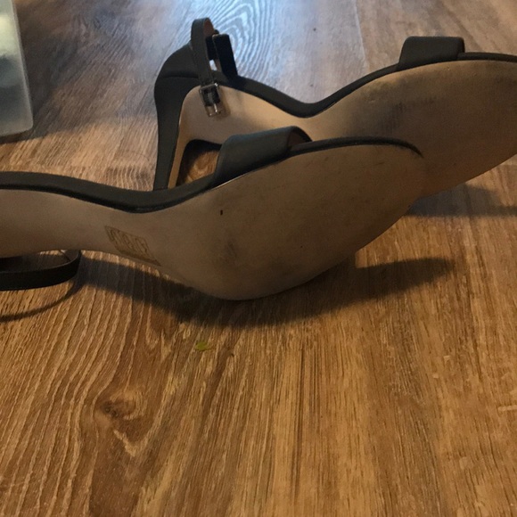 Black Ankle Strap Heels - Picture 3 of 5